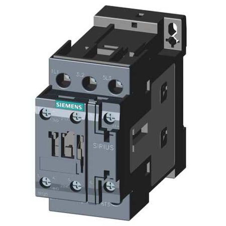 IEC Magnetic Contactor, 1NC/1NO, 24V DC, 3 P, Non-Reversing, Screw MPN:3RT20241BB40