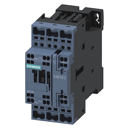 IEC Magnetic Contactor, 1NC/1NO, 24V DC, 3 P, Non-Reversing, Spring Type MPN:3RT20252BB40