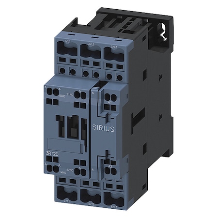 IEC Magnetic Contactor, 1NC/1NO, 24V AC, 3 P, Non-Reversing, Spring Type MPN:3RT20262AC20