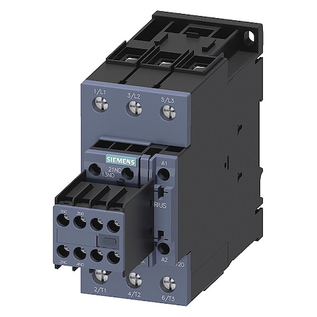 IEC Magnetic Contactor, 2NC/2NO, 110V-120V AC, 3 P, Non-Reversing, Screw MPN:3RT20351AK64
