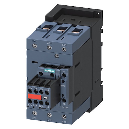 IEC Magnetic Contactor, 2NC/2NO, 110V-120V AC, 3 P, Non-Reversing, Screw MPN:3RT20461AK643MA0