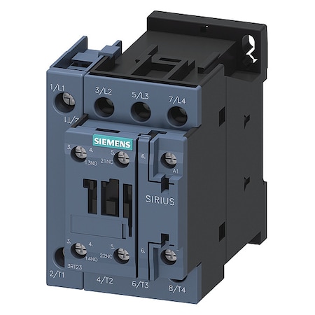 IECPowerContactor, Non-Reversing, 208VAC MPN:3RT23251AM20