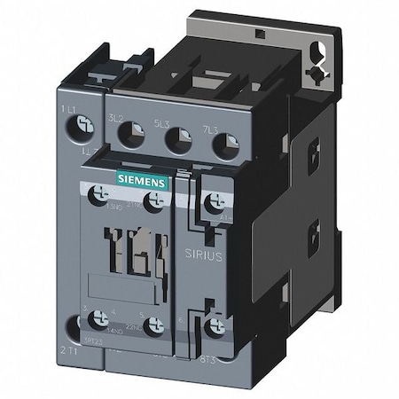 IEC Magnetic Contactor, 1NC/1NO, 24V DC, 4 P, Non-Reversing, Screw MPN:3RT23261BB40