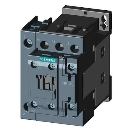 IEC Magnetic Contactor, 1NC/1NO, 24V AC, 4 P, Non-Reversing, Screw MPN:3RT25261AC20