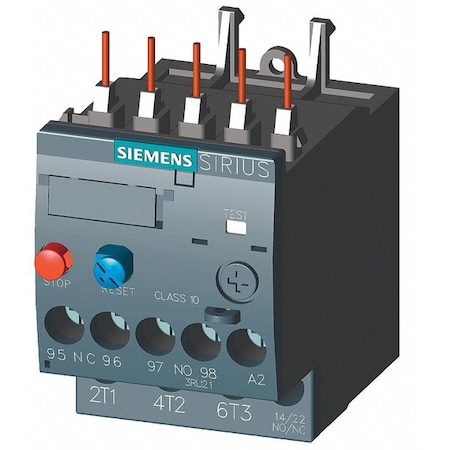 Overload Relay, 1NC/1NO, 0.55 A Min current, 0.80 A Max current, 690V AC MPN:3RU21160HB0