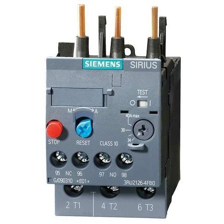 Overload Relay, 1NC/1NO, 3.5 A Min current, 5 A Max current, 690V AC MPN:3RU21261FB0