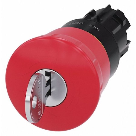 MushroomHeadPushButton, Red, NonIllum, 22mm MPN:3SU1000-1HF20-0AA0