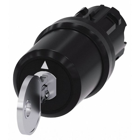 Selector Switch Operator, 22mm Sz, No Cam MPN:3SU1000-5BL21-0AA0