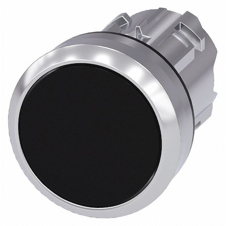 Push Button Operator, Black, Metal Bezel MPN:3SU1050-0AA10-0AA0