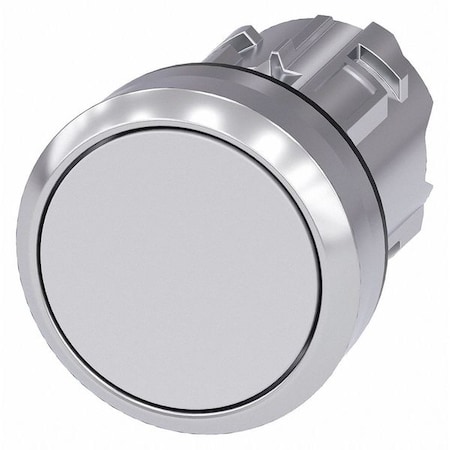 Push Button Operator, White, Metal Bezel MPN:3SU1050-0AA60-0AA0