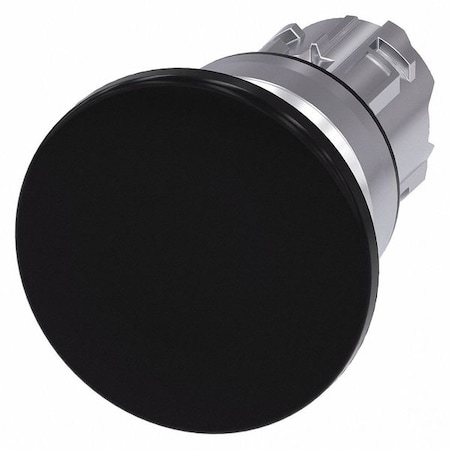 Push Button Operator, Black, Metal Bezel MPN:3SU1050-1BD10-0AA0