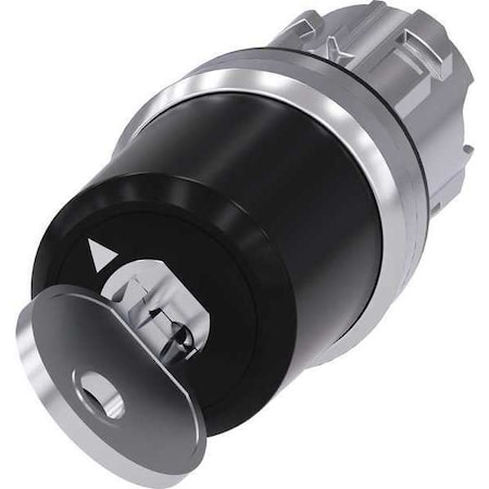 KeyedSelectorSwitch, Chrome, 2Pos, 22mm MPN:3SU1050-5BF11-0AA0