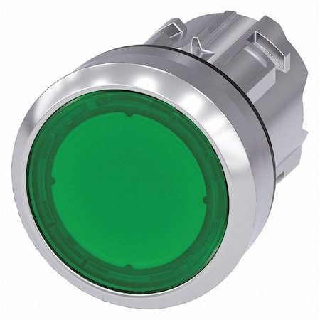 Illuminated Push Button Operator, 22 mm, Green MPN:3SU1051-0AB40-0AA0