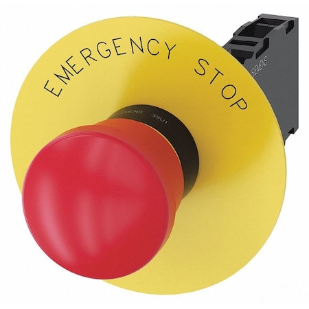 Push Button, 22mm, Red, Plastic Bezel, IP Rating: 69K MPN:3SU1100-1HA20-1FG0