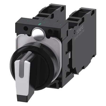 Selector Switch, 22 mm, 2NO/2NC, White MPN:3SU1100-2BM60-1LA0