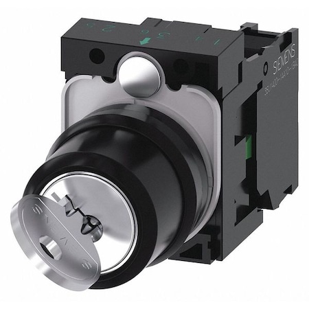 Non-Illuminated Selector Switch, 1NO, Silver MPN:3SU1100-4BF11-1BA0