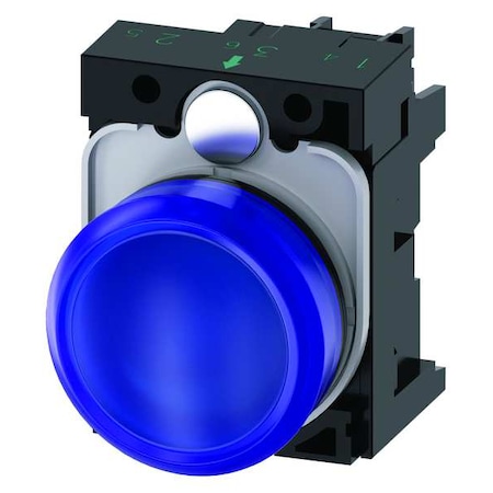 Pilot Light Complete, Round Shape, Blue MPN:3SU1102-6AA50-1AA0