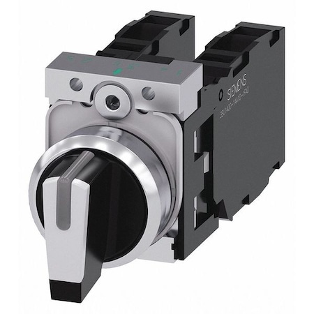 SelectorSwtch, Illum, 3Pos, 22mm, BlackWhite MPN:3SU1150-2BM60-1LA0