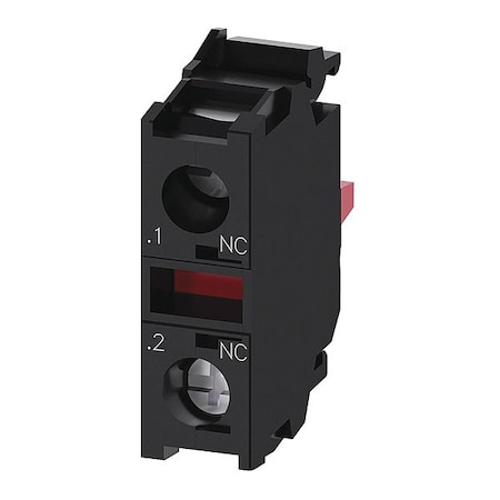 Contact Block, Black, 1NC, 22 mm, 3SU1 MPN:3SU1400-1AA10-1CA0