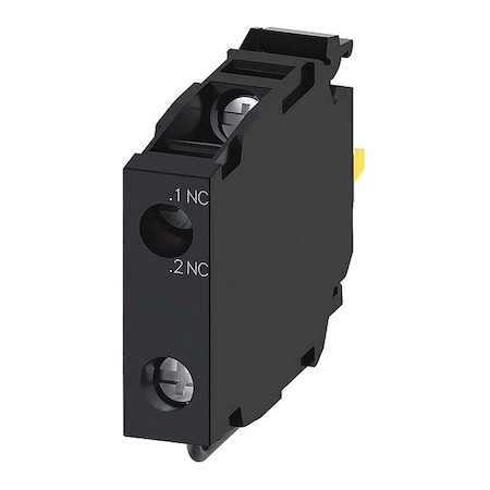 Contact Block, Black, 1NC, 22 mm, 3SU1 MPN:3SU1400-1AA10-1HA0