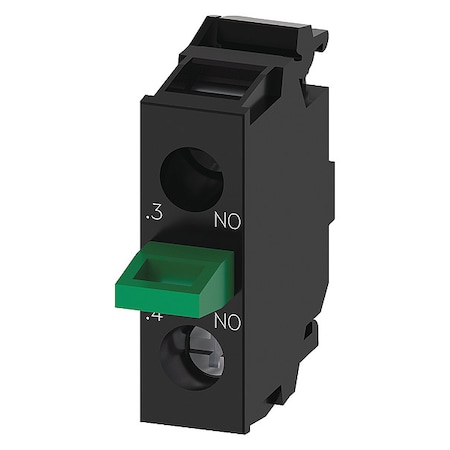 Contact Block, Black/Green, 1NO, 22 mm MPN:3SU14002AA101BA0