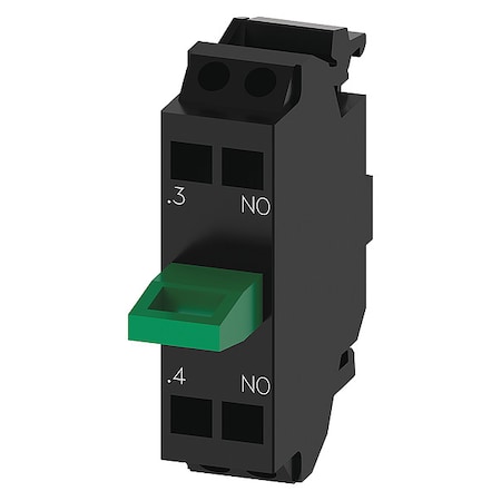 Contact Block, Black/Green, 1NO, 22 mm MPN:3SU14002AA103BA0