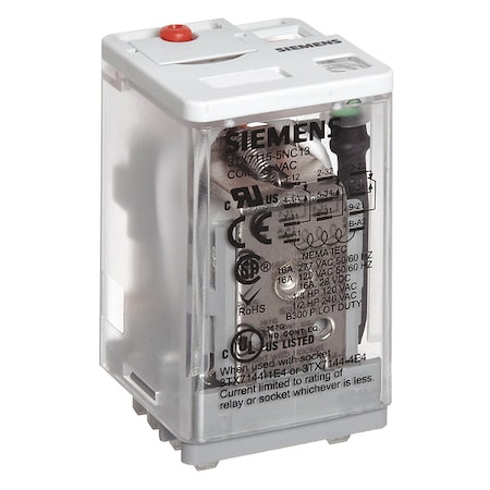 Plug-In, Plug-In Relay, Square, 10 A, 11 Pins MPN:3TX71155FC03C