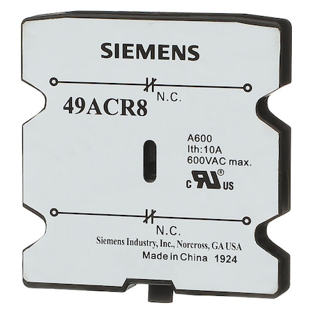 Auxiliary Switch, 0NO/2NC, 60 A MPN:49ACR8