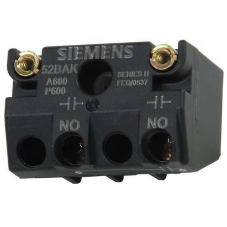 Contact Block, Black, 1NO, 30 mm MPN:52BAK