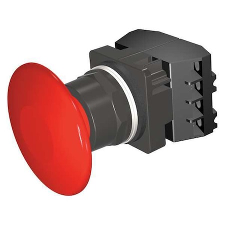 Push Button Operator, Mushroom Head, Momentary Action, Not Applicable Release, Non-Illuminated, Red MPN:52BM9V2F