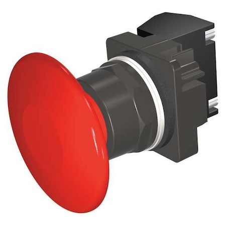Push Button Operator, Mushroom Head, Momentary Action, Not Applicable Release, Non-Illuminated, Red MPN:52BM9V2J