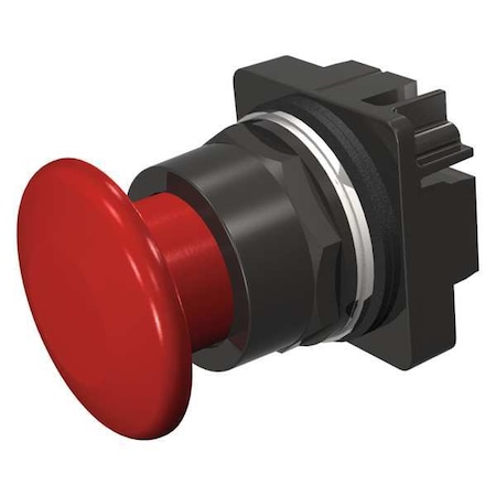 Push Button Operator, Mushroom Head, Momentary Action, Not Applicable Release, Non-Illuminated, Red MPN:52BM9W2