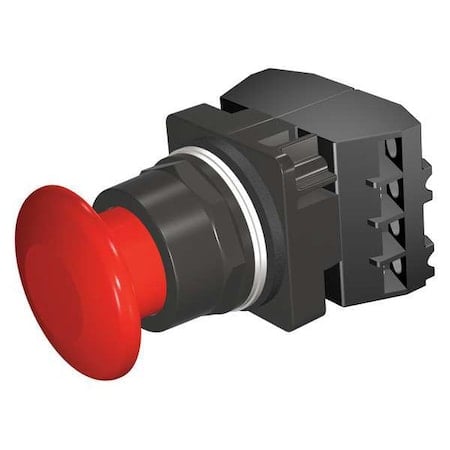 Push Button Operator, Mushroom Head, Momentary Action, Not Applicable Release, Non-Illuminated, Red MPN:52BM9W2G