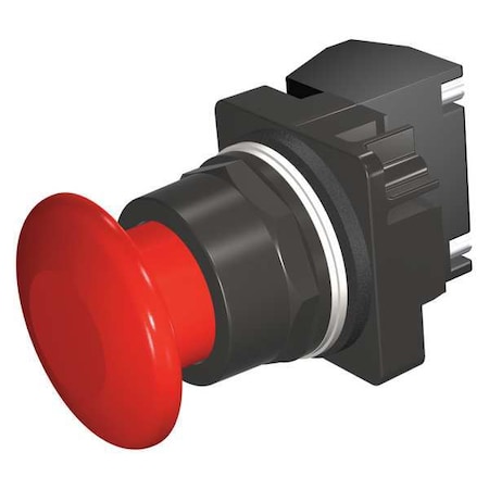 Push Button Operator, Mushroom Head, Momentary Action, Not Applicable Release, Non-Illuminated, Red MPN:52BM9W2J