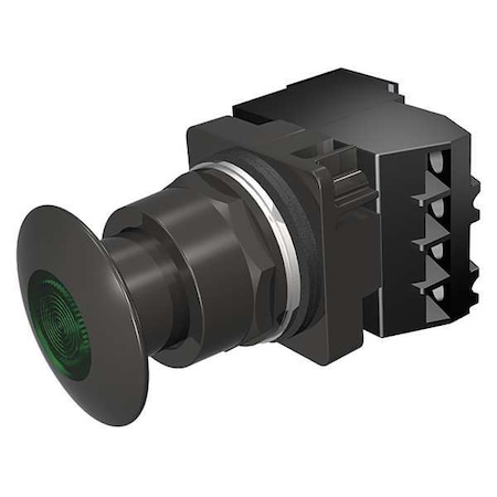 Push Button Operator, 30 mm, 1NO/1NC, Green MPN:52BP2H3AB