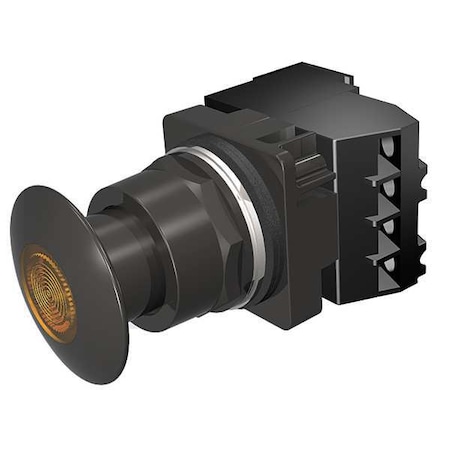 Push Button Operator, 30 mm, 1NO/1NC, Amber MPN:52BP2H9A