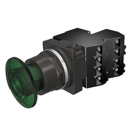 Mushroom Head Push Button, 30 mm, 2NC, Green MPN:52BR8DSG