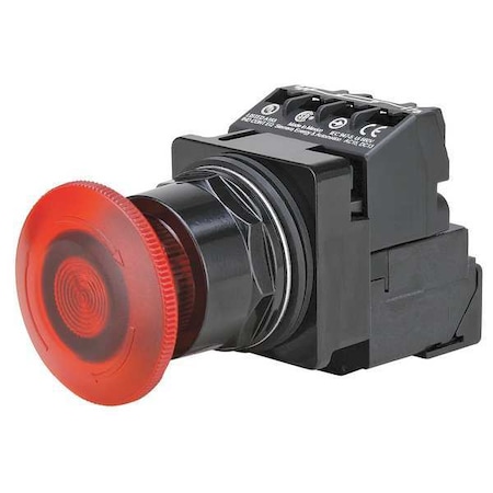 Push Button Operator, 30 mm, 1NO/1NC, Red MPN:52BR8JRAB