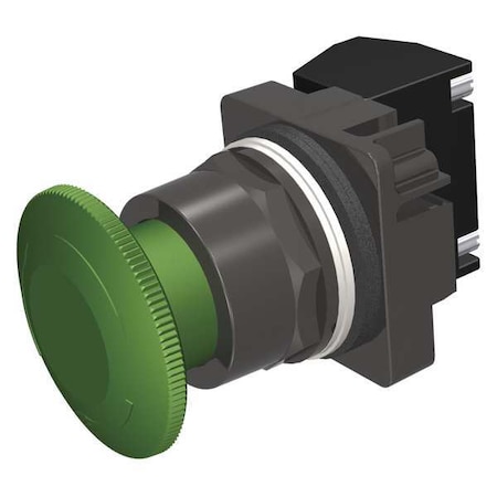 Push Button Operator, 30 mm, 1NO/1NC, Green MPN:52BR8W3A