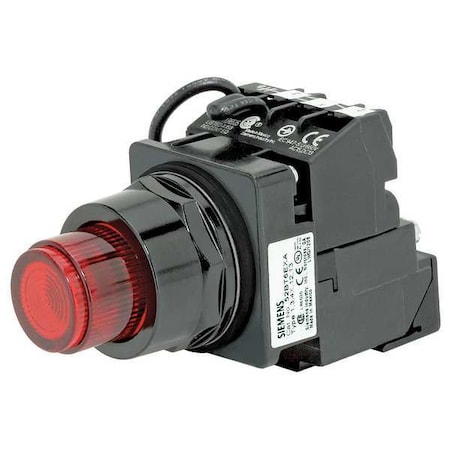 Illuminated Push Button, 30 mm, 1NC, Red MPN:52BT6D2JB