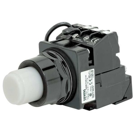 Illuminated Push Button, 30 mm, 1NO/1NC, White MPN:52BT6DBA