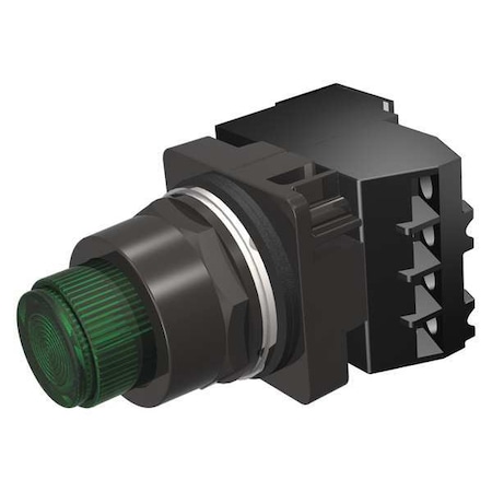 Illuminated Push Button, Extended, Momentary Action, Not Applicable Release, Illuminated, Green MPN:52BT6G3AB