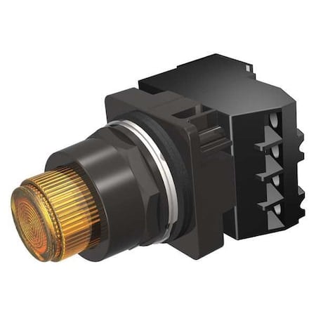 Illuminated Push Button, Extended, Momentary Action, Not Applicable Release, Illuminated, Amber MPN:52BT6G9AB