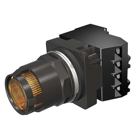 Illuminated Push Button, 30 mm, 1NO, Amber MPN:52BT6J9KBV
