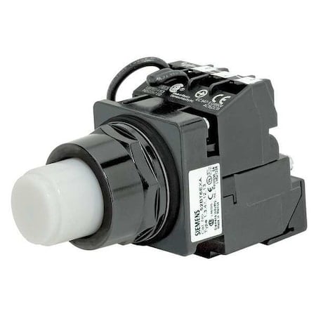 Illuminated Push Button, 30 mm, 1NO, White MPN:52BT6JBK