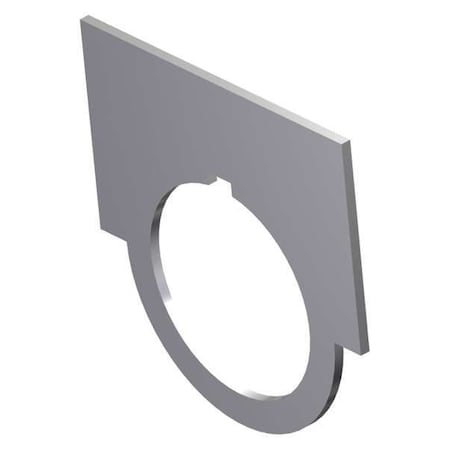 Legend Plate, Gray/Black, Half-Round MPN:52NL02