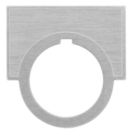 LegndPlate, Run, Blk/Aluminum, HalfRound MPN:52NL23