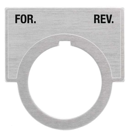 Legend Plate, For-Rev, Brushed Aluminum MPN:52NL31