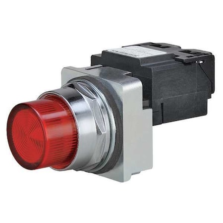 Pilot Light, Full Voltage, Red, 120VAC/DC MPN:52PL4E2
