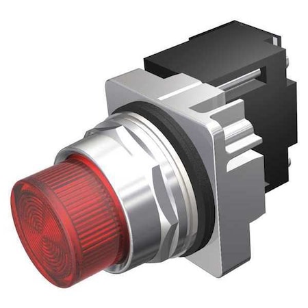 Pilot Light Complete, 120VAC, Red, Round MPN:52PL4G2P